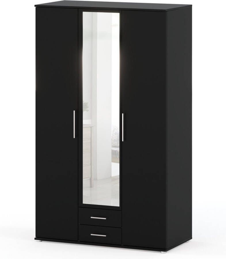 AZ-Home Kledingkast Karol Kast Garderobekast Zwart 120 cm