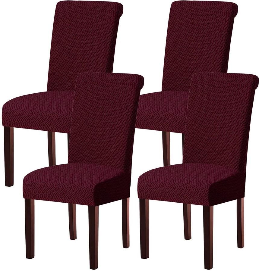 Azomor Elastische en wasbare stoelhoezen set voor gelegenheden