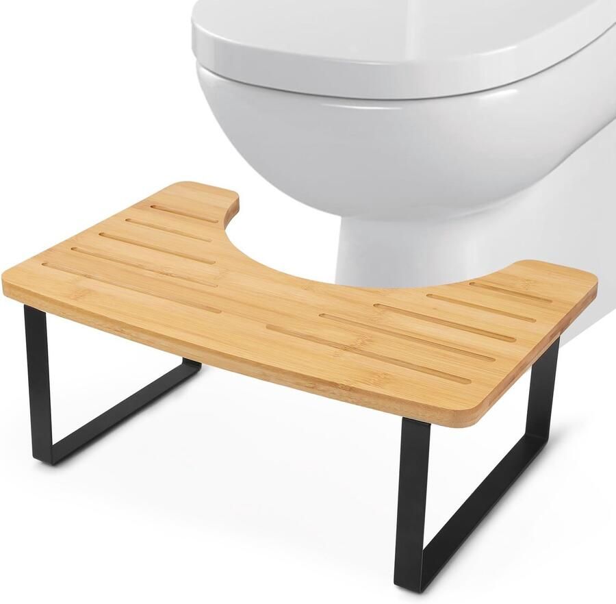 Azomor Ergonomische Toiletkruk voor Gezonde Houding en Stabiliteit in de Badkamer