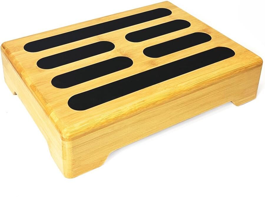 Azomor Houten opstapkruk met antislip oppervlak voor veilig en stabiel gebruik