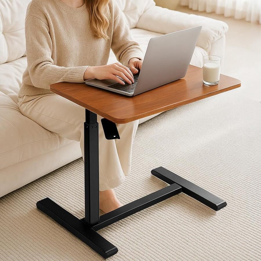 Azomor In hoogte verstelbare mobiele tafel voor flexibel gebruik thuis of op kantoor