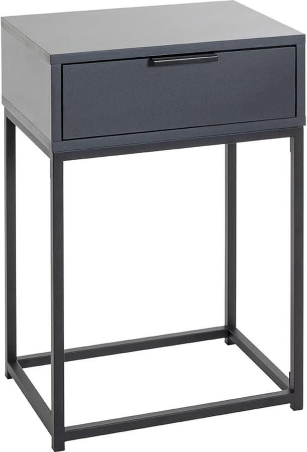 Azomor Moderne console tafel met antraciet en zwart metalen ontwerp