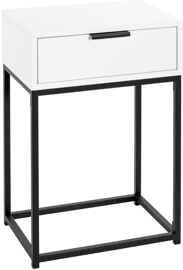 Azomor Moderne en stijlvolle console tafel met lades en zwart-wit design