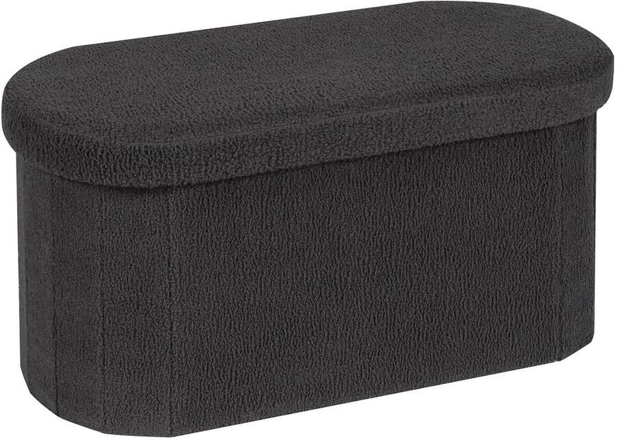 Azomor Opvouwbare grijze bank met opbergruimte voor woonkamer of slaapkamer