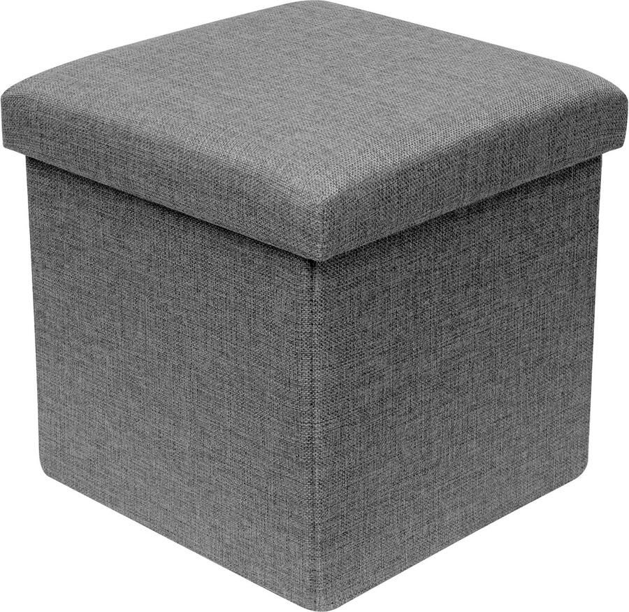 Azomor Opvouwbare opbergpoef met comfortabele zitting en veelzijdig gebruik