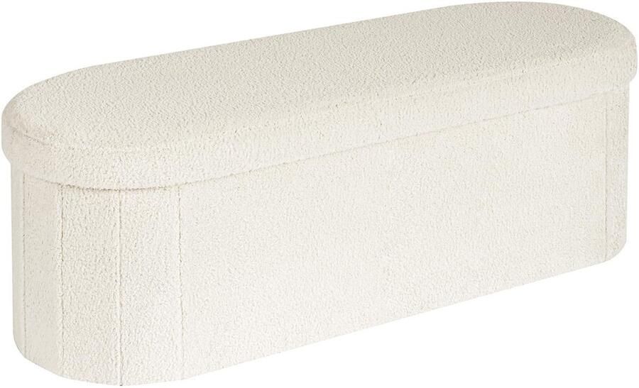 Azomor Opvouwbare ovale bank met opslagruimte en comfortabele bekleding