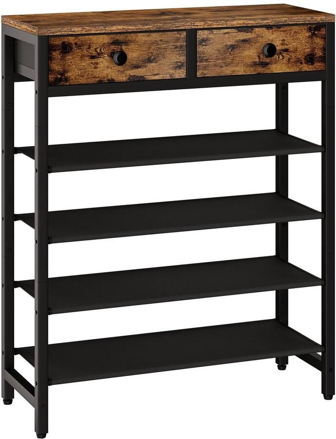 Azomor Ruim schoenenrek met vijf etages en stoffen laden voor elke ruimte