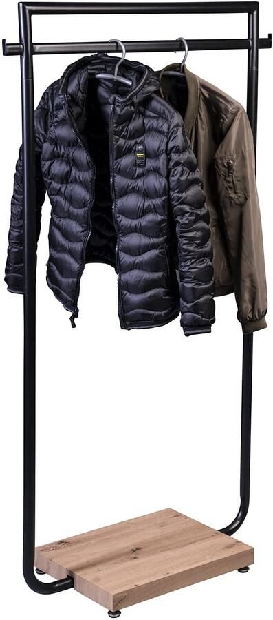 Azomor Ruime garderobekast met metalen frame en eiken afwerking