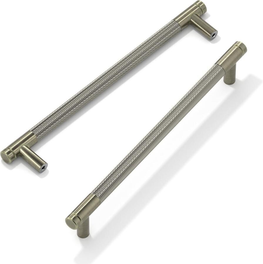 Azomor Set van 10 moderne kastgrepen met uniek gekarteld ontwerp voor keukenkasten