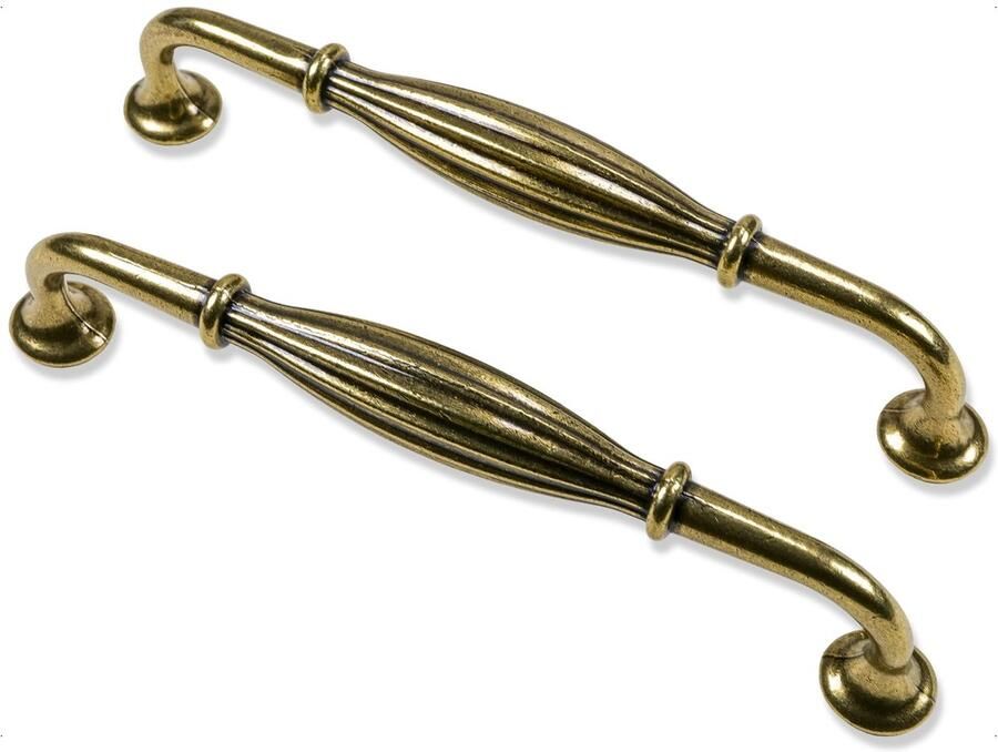 Azomor Set van 10 stijlvolle gouden kastgrepen voor keuken en meubels