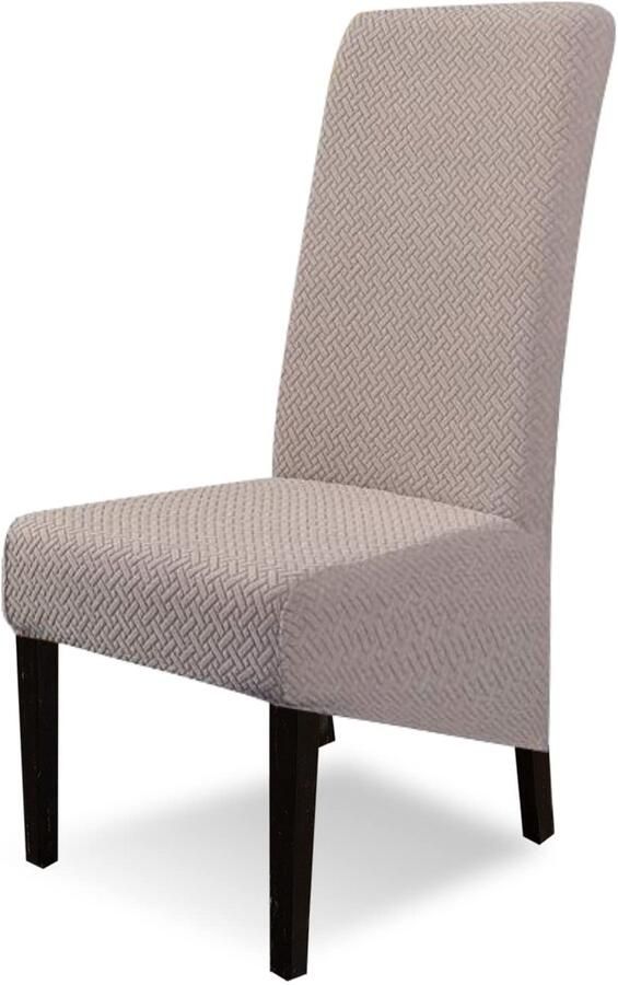 Azomor Set van 4 elastische stoelhoezen voor XL eetkamerstoelen in stijlvolle camel kleur