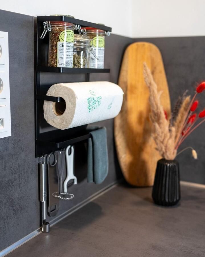 Azomor Stijlvol multifunctioneel wandrek zonder boren voor keuken en badkamer