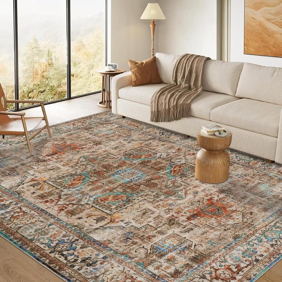 Azomor Stijlvolle en Wasbare Boho Vloerkleed voor Woonkamer en Slaapkamer 160x230cm