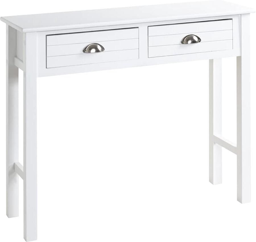 Azomor Stijlvolle witte houten console met lades voor moderne interieurs