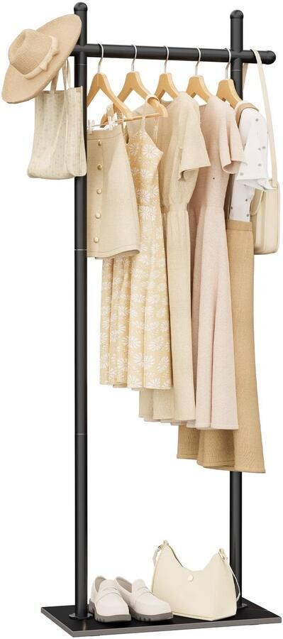 Azomor Vrijstaande metalen kapstok met uniek design en stevige basis voor kleding en accessoires
