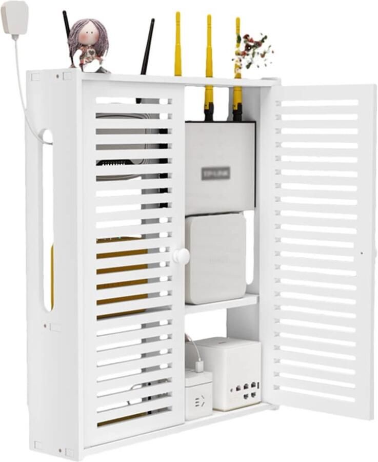 Azomor Wandplank met ruimtebesparend ontwerp voor multimedia en decoratie