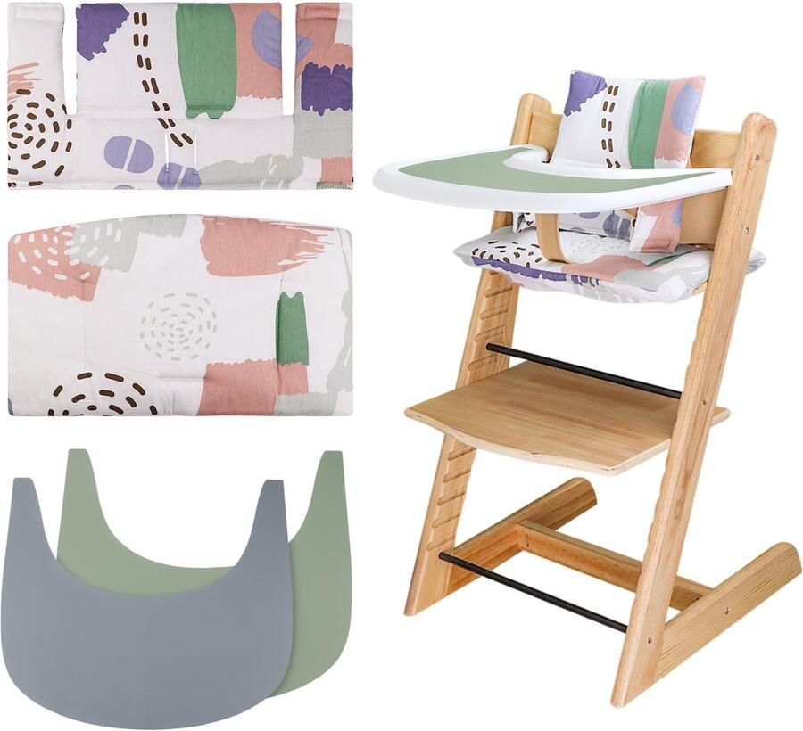 Azomor Zacht en comfortabel kussen voor kinderstoel met placemats voor baby's