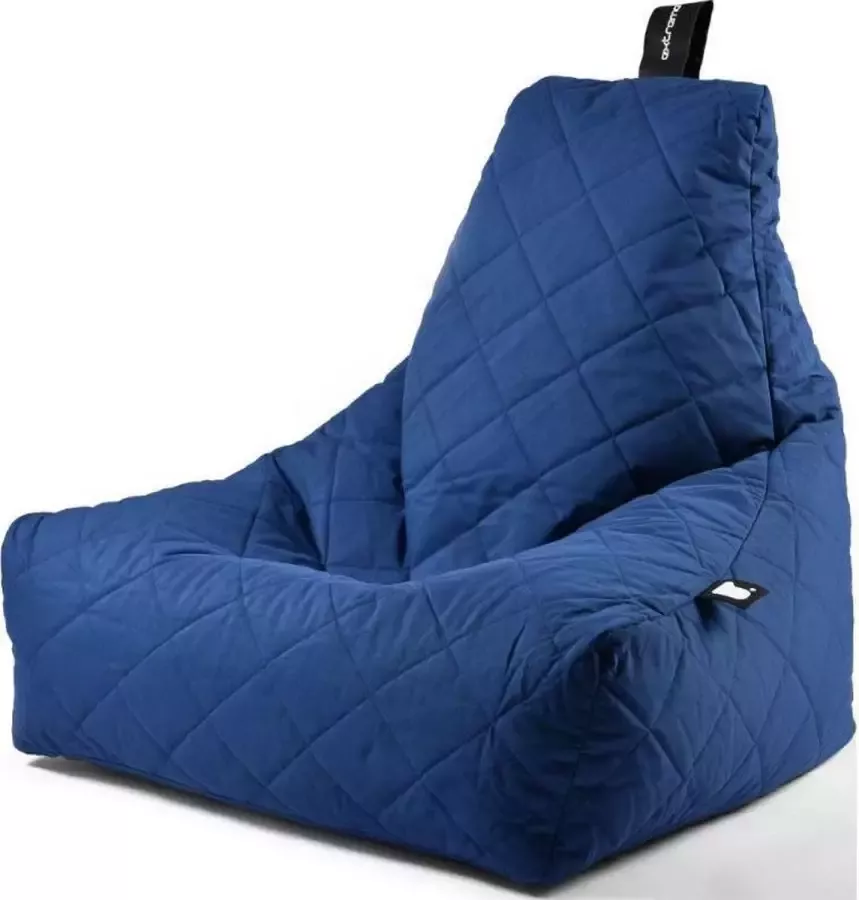 Extreme Lounging b-bag mighty-b quilted royal blue zitzak volwassenen ergonomisch weerbestendig outdoor