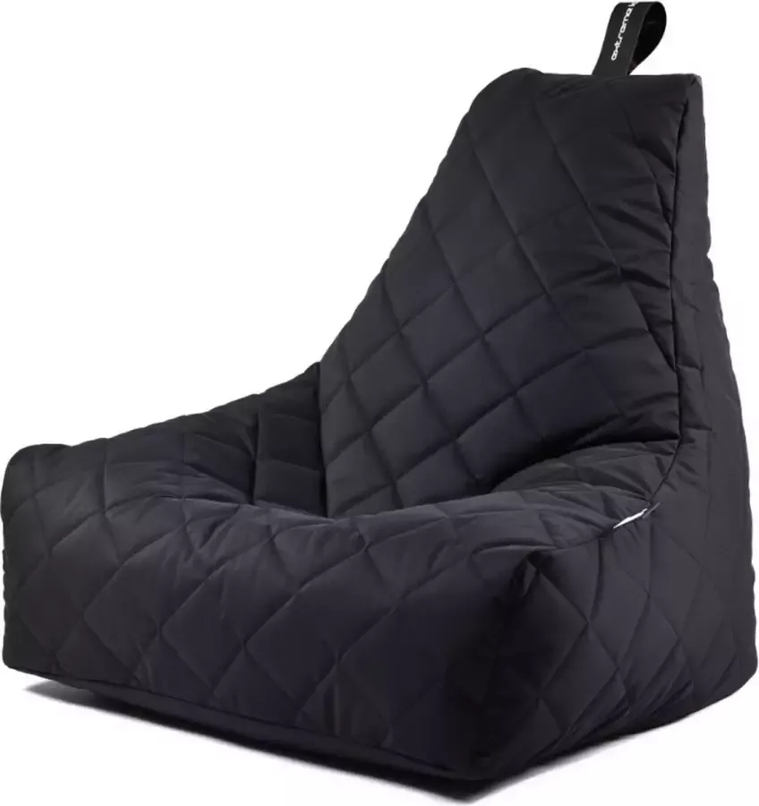 Extreme Lounging b-bag mighty-b quilted zwart zitzak volwassenen ergonomisch weerbestendig outdoor - Foto 1