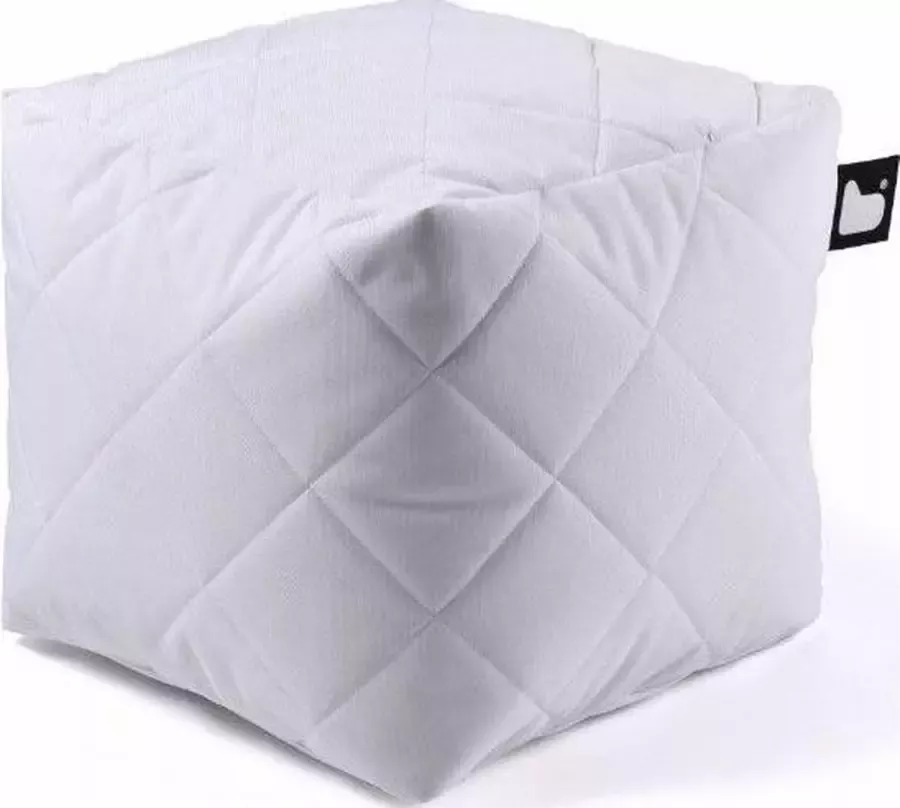 B-bag extreme lounging Extreme lounging B-box Quilted Poef Outdoor & Indoor Wit
