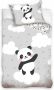 Baby dekbedovertrek Vrolijk baby katoen dekbedovertrek Panda 100x135 (ledikant) hoogwaardig zacht en ademend huidvriendelijk ideaal voor de babykamer - Thumbnail 1