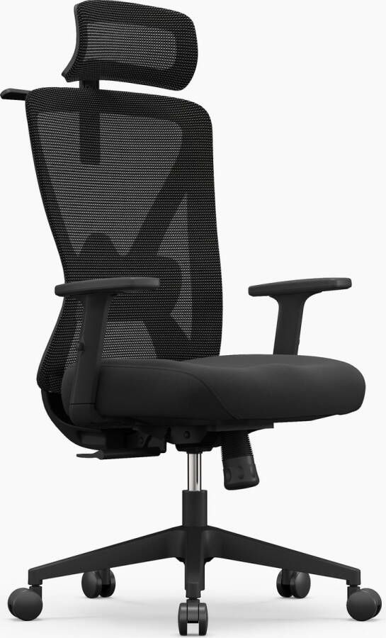 Backerz Ergonomische Bureaustoel Bureaustoelen voor Volwassenen Volledig Verstelbaar NEN-EN1335 gecertificeerd tot 150kg Office Chair Gamestoel Motion Mesh Zwart - Foto 4