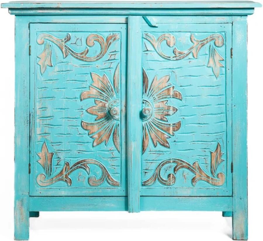 Bali Styling & Ibiza Living Houten kabinet kast celeste burned flower