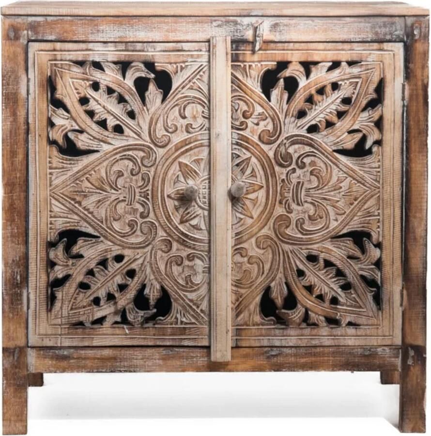 Bali Styling & Ibiza Living Houten kabinet kast mandala burned