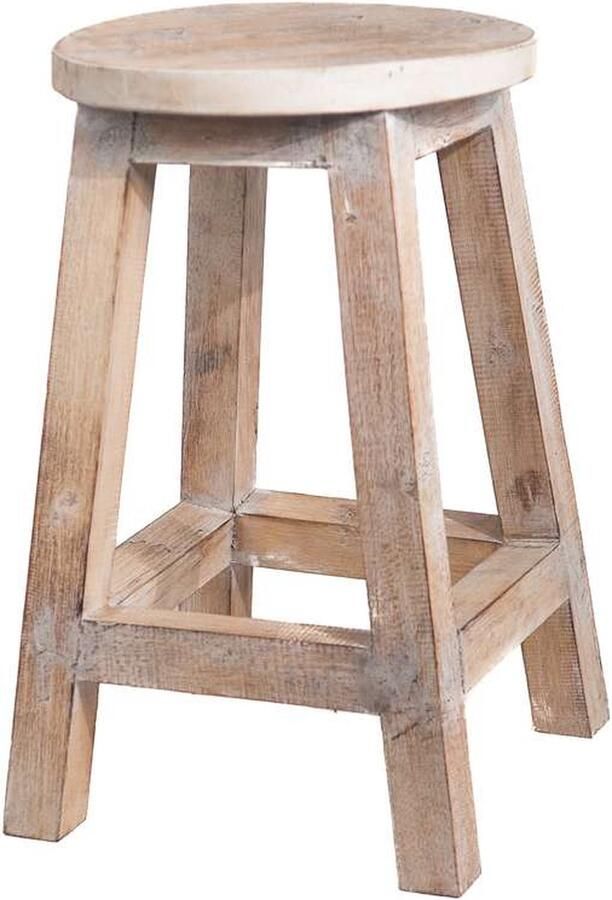 Bali Styling & Ibiza Living Houten krukje naturel