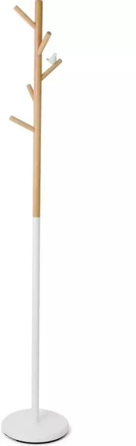 Balvi Kapstok Birdie Wit Metaal Hout 177 5x28 5 cm
