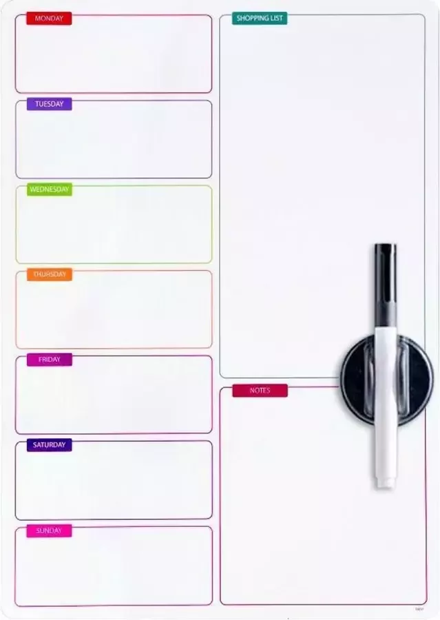 Balvi Magnetisch Whiteboard Boodschappenlijst