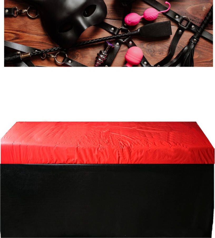 BamBella Rood laken Waterdicht voor bed Seks Stof 130X220 matras beschermer