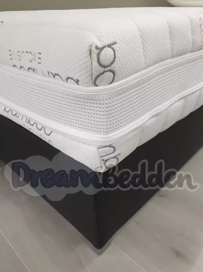 Bamboo Matras 100x210 HR55 Koudschuim Exclusive Pocketvering 7-zones ca. 25cm Dik