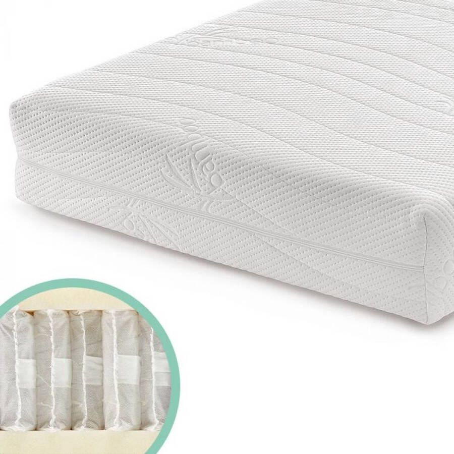 Bamboo Matras pocketvering pocketveermatras 180x200cm (20cm dik)