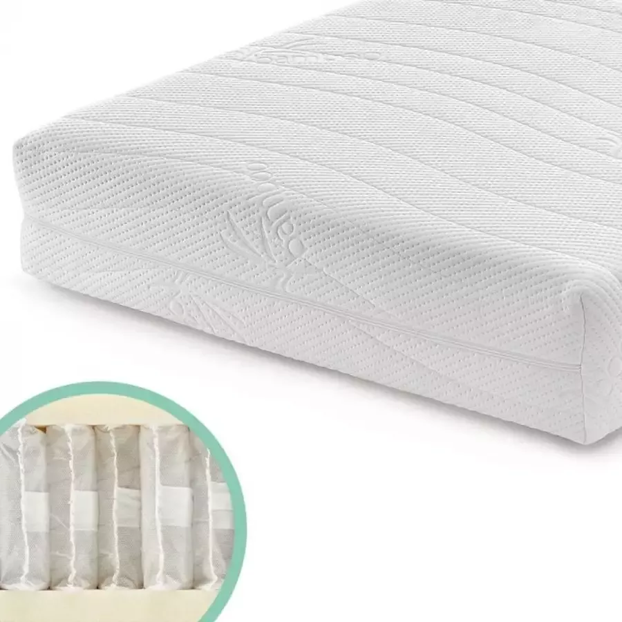 Matras pocketvering bamboo pocketveermatras 80x200cm (20cm dik)