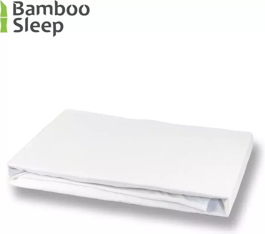 Bamboo Sleep BambooSleep 100% Bamboe hoeslaken voor matras 120x200x30 cm Puur Bamboe Zijdezacht Temperatuur Regulerend Kleur zilver