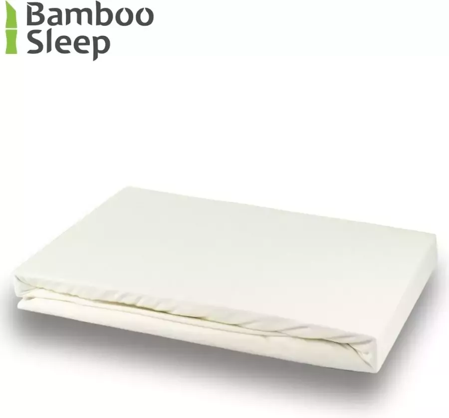 Bamboo Sleep BambooSleep 100% Bamboe hoeslaken voor matras 140x200x30 cm Puur Bamboe Zijdezacht Temperatuur Regulerend Kleur zilver