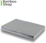 Bamboo Sleep BambooSleep 100% Bamboe hoeslaken voor matras 140x210 220x30 cm Puur Bamboe Zijdezacht Temperatuur Regulerend Kleur zilver - Thumbnail 1