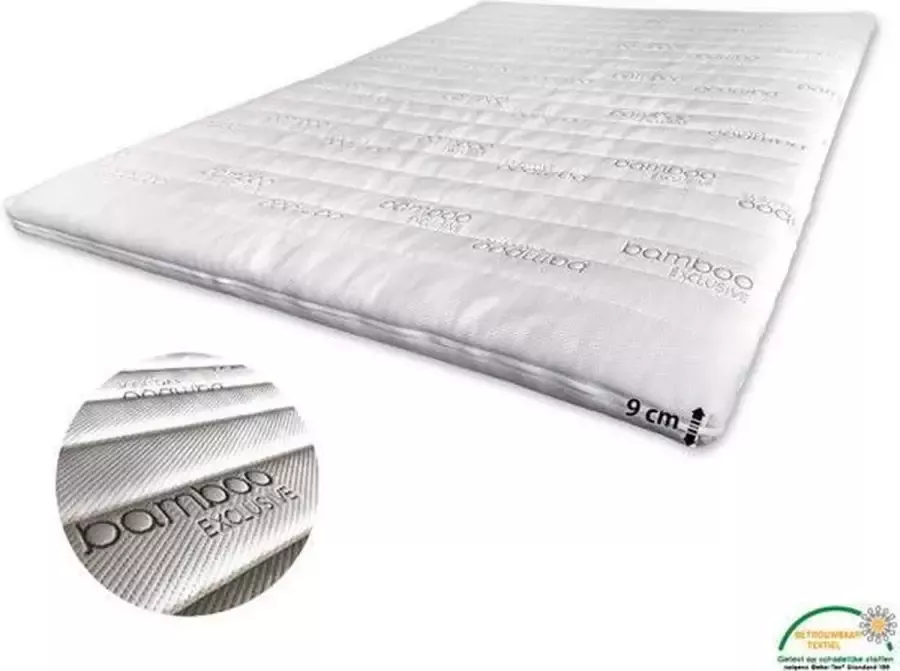 Bamboo Topdekmatras 9 cm Koudschuim HR55 160 210