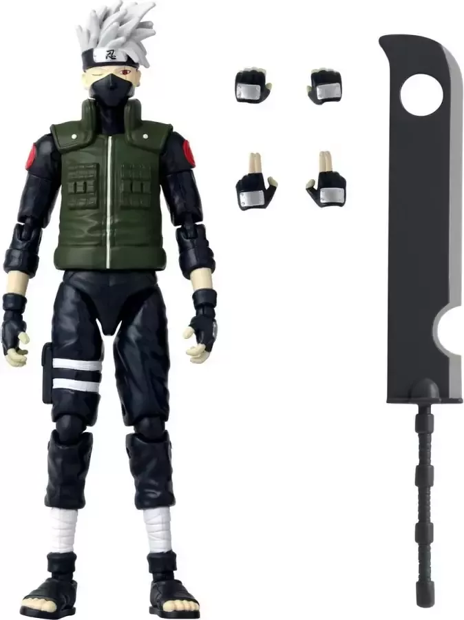 Bana Toys Naruto Shippuden: Anime Heroes Kakashi Hatake Fourth Great Ninja War Action Figure