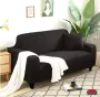 BankhoesDiscounter Knitted Bankhoes Sofa cover Meubelhoes Bank hoes Zetel hoes Bank beschermer 4-zits Groen 235 280cm - Thumbnail 1