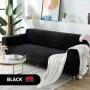 BankhoesDiscounter Velvet Bankhoes Sofa cover Meubelhoes Bank hoes Zetel hoes Bank beschermer 2-zits Ocean 145 178cm - Thumbnail 1