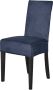 BankhoesDiscounter Velvet Stoelhoes Maat L Donkerblauw Hoes voor uw Eetkamer stoelen Stoelhoezen eetkamerstoelen - Thumbnail 2