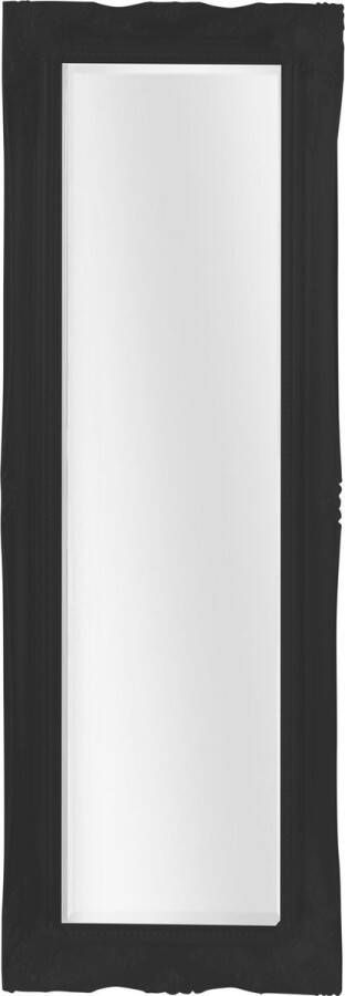 Barokspiegel.com Smalle spiegel zwart Klassieke Passpiegel Ethan Buitenmaat 46x136cm Zwart hoog of breed ophangen smalle passpiegel smalle spiegel met lijst smalle spiegel horizontaal woonkamer boven bank of dressoir smalle gang of halspiegel