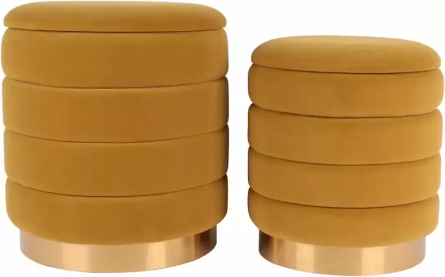 Baroque Poef SET 2 44 38 Fabric