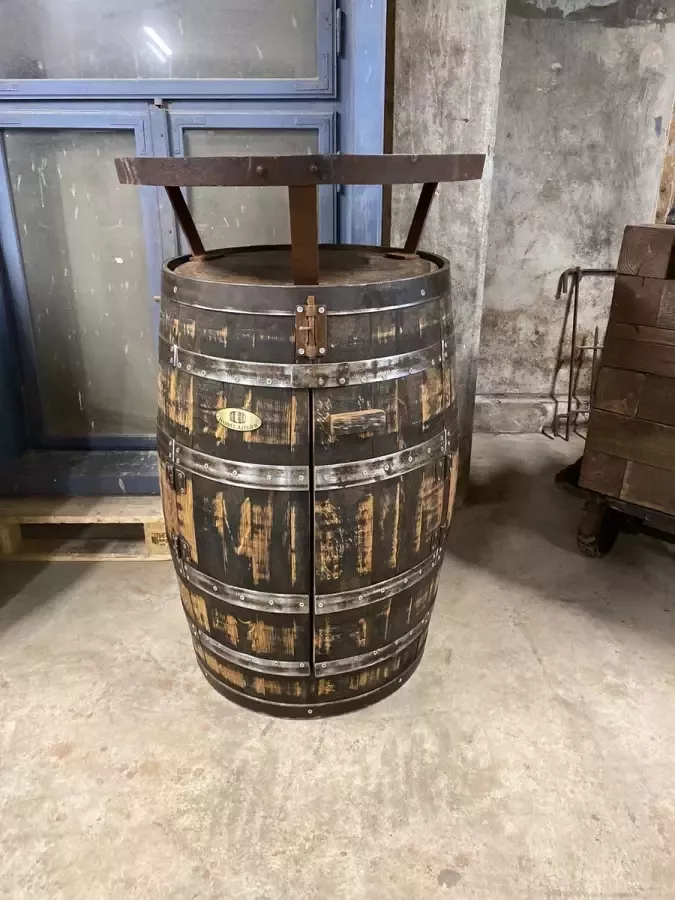 BarrelAtelier Statafel-kast Whisky Lowland Wiskykast Whiskyvat Statafel