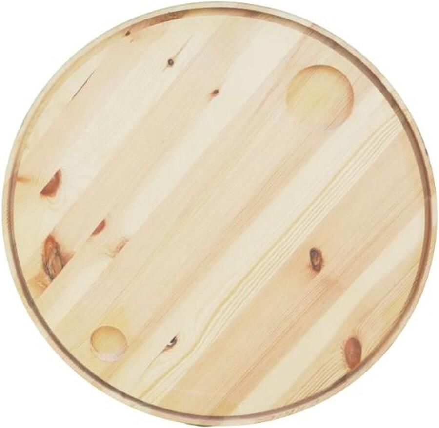 Barrelkings Gelakt tafelblad hout geschikt voor een olievat-vloeistofvat 200 210l. Voor het ombouwen van een vloeistof olievat tot statafel