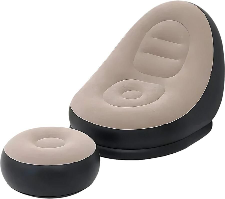 BASCO Opblaasbare Stoel Sofa Zetel Opblaasbare Zetel voor Binnen en Buiten Comfortabele Inflatable Lounge Chair