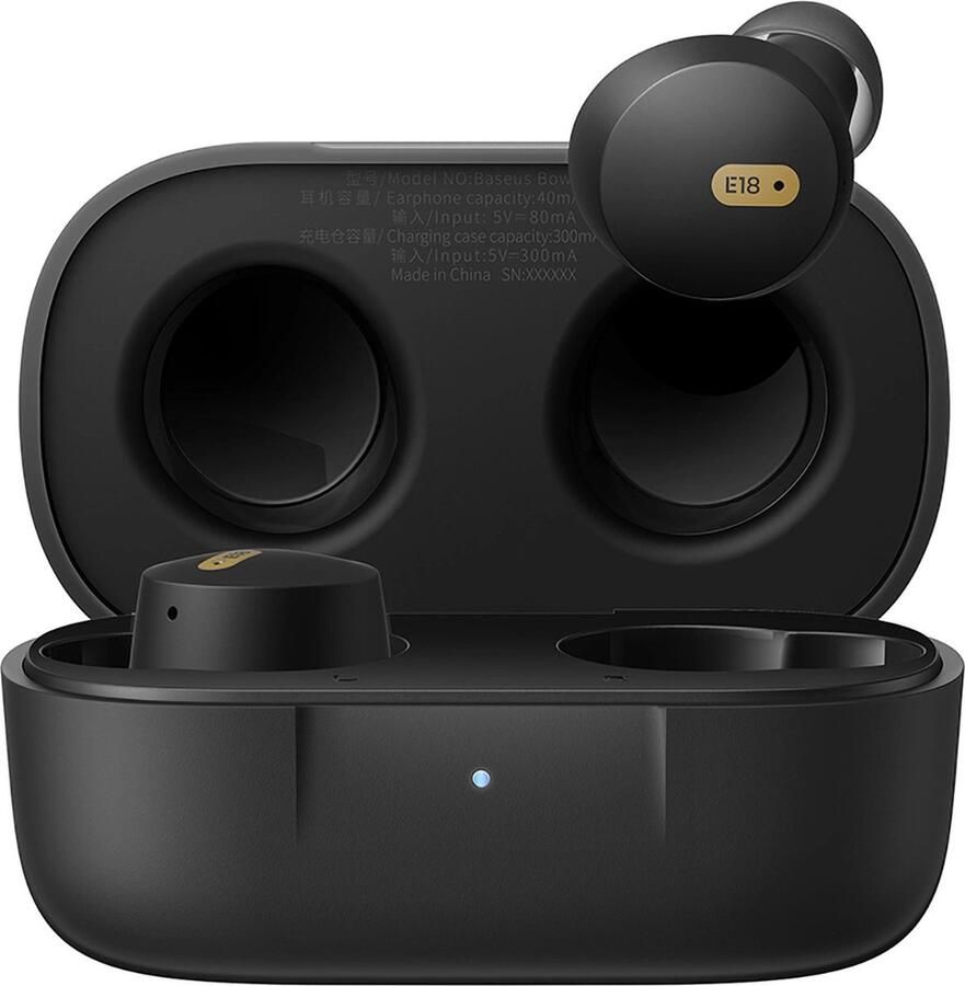 Baseus Bowie E18 draadloze TWS ENC IPX4 hoofdtelefoon zwart