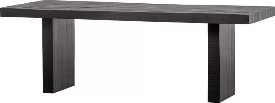BASICLABEL Balk Eettafel Mangohout Zwart 76x220x90